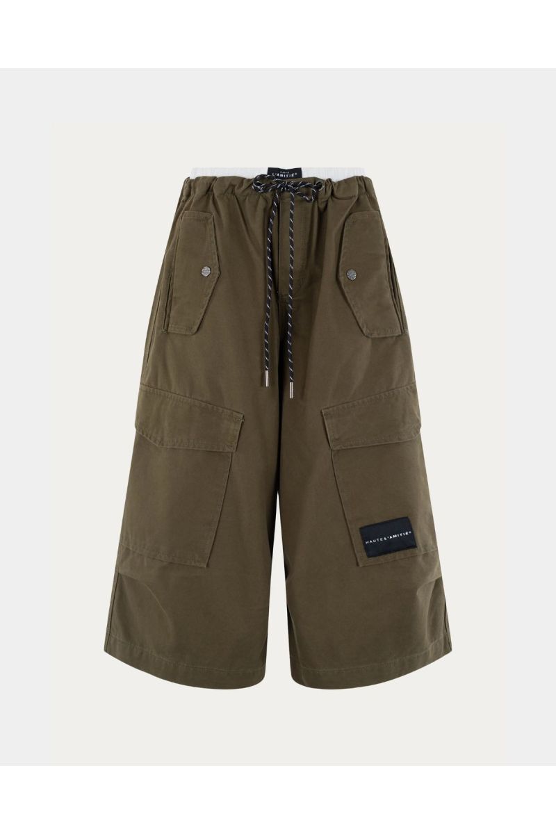 Haute L’Amitié Pull On Cargo Bermudas Army
