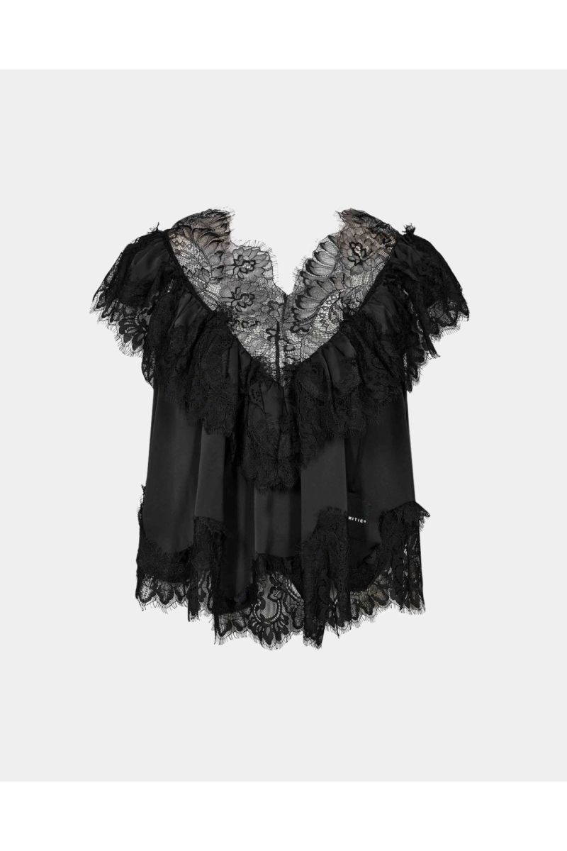 Haute L'Amitié Sancerre Lace Top zwart