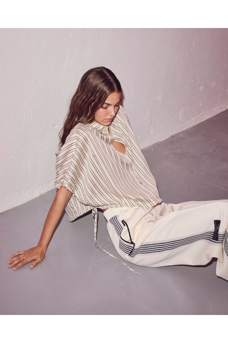 Haute L’amitié HL10155 Tie Blouse Seashell