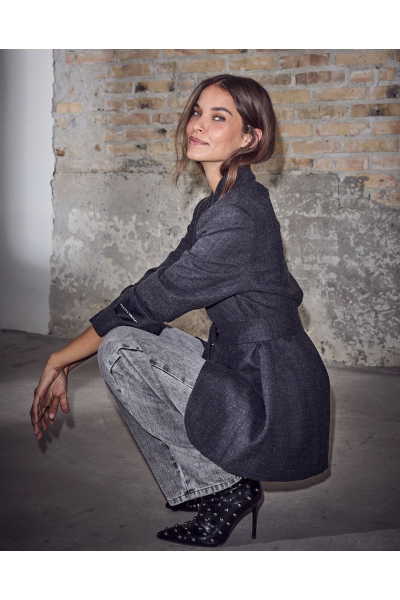 Haute L'amite Bellis Belt Blazer Antracit Melange 