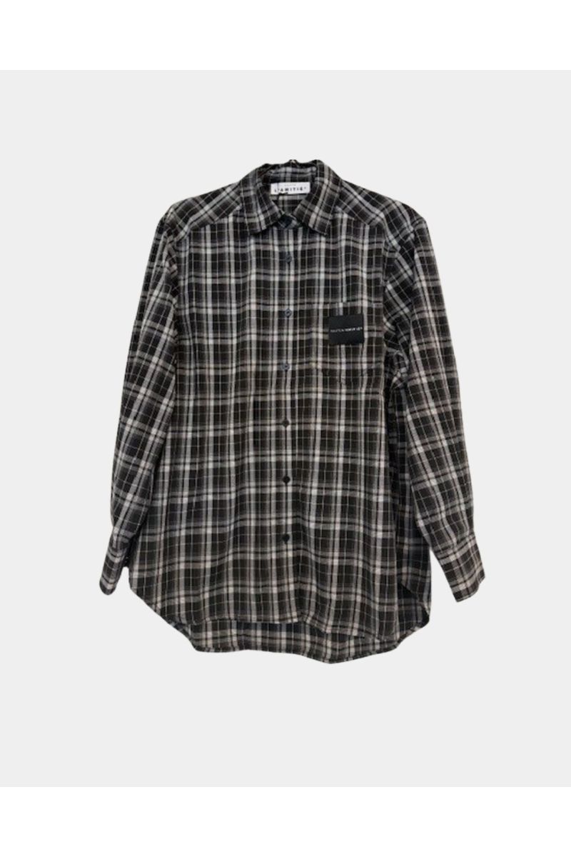 Haute L'amite Iris Check Shirt Black Check 