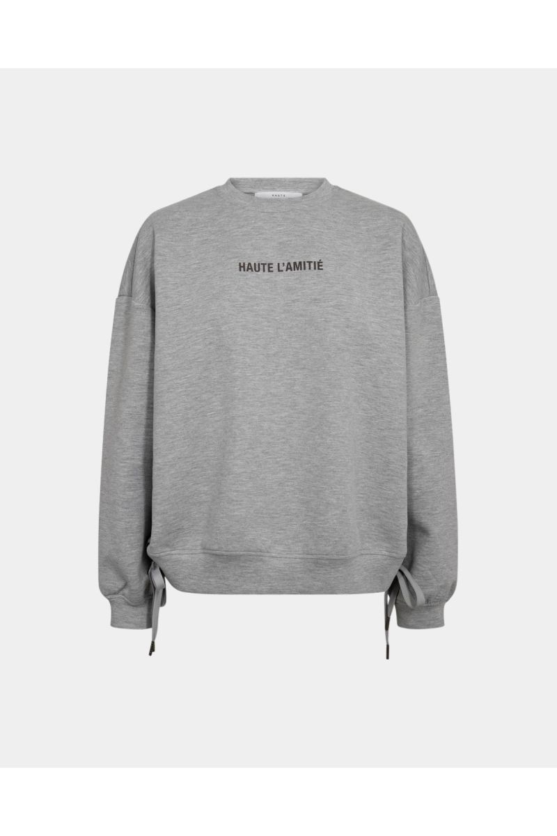 Haute L'Amite New studio Tie sweat Grey Melangé 