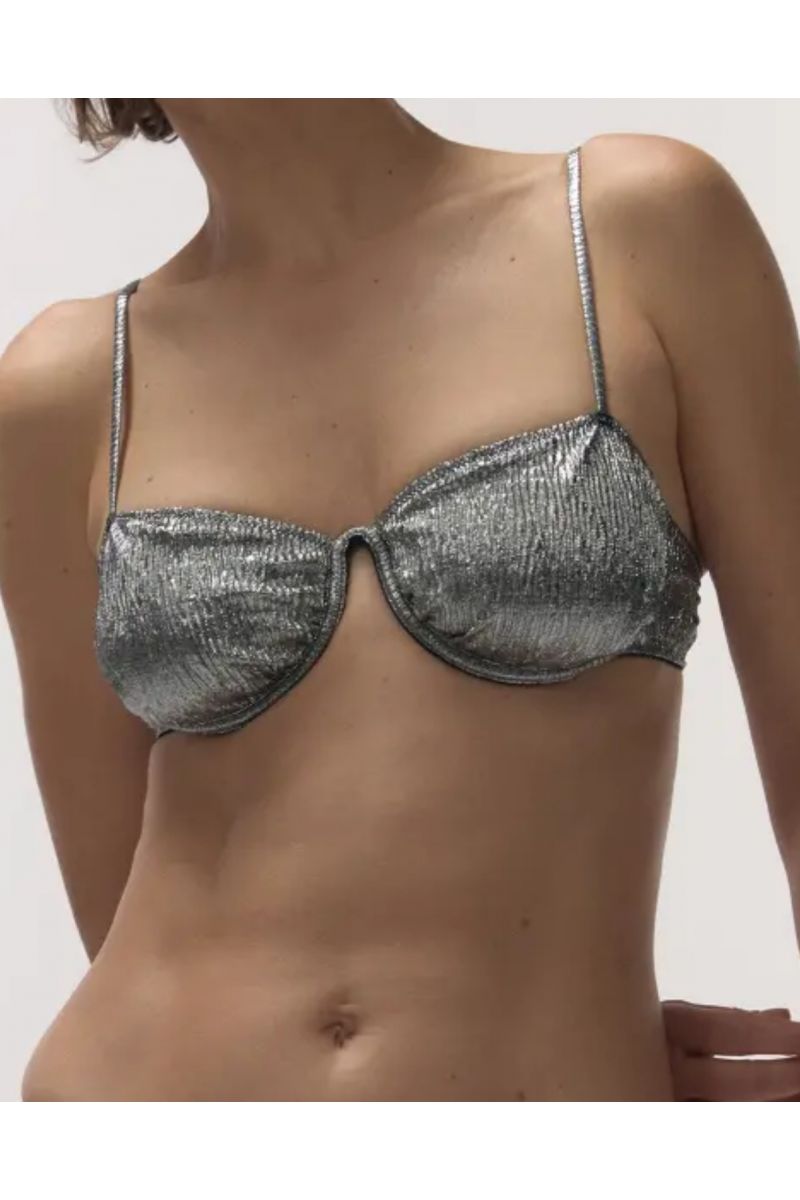 Love Stories GLOW Shimmery wire bra Silver