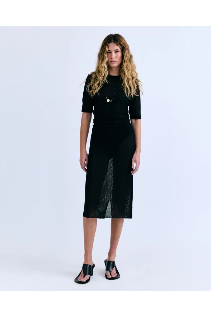 Love Stories Freddy Midi Rok Zwart