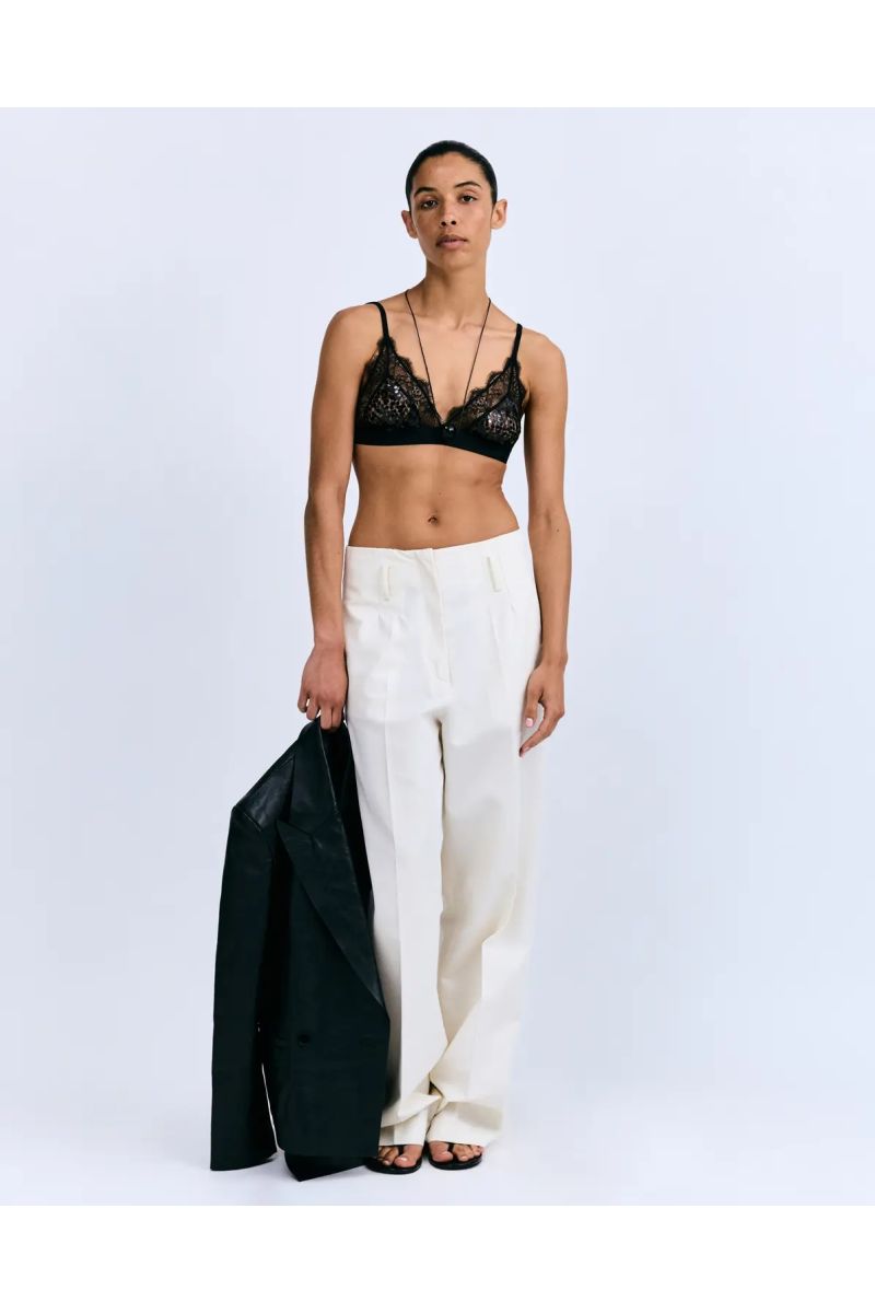 Love Stories Love Lace Triangle Bralette Black