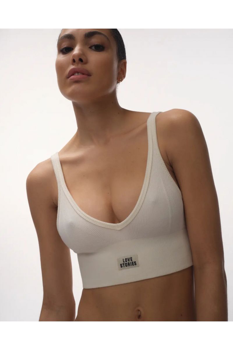 Love Stories Posey Stylish sporty Bralette White