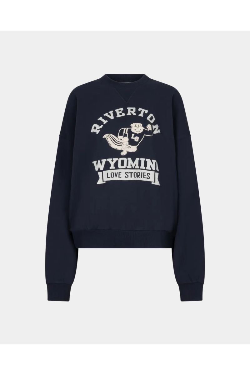 Love Stories Sloane Crewneck Sweater Dark Blue