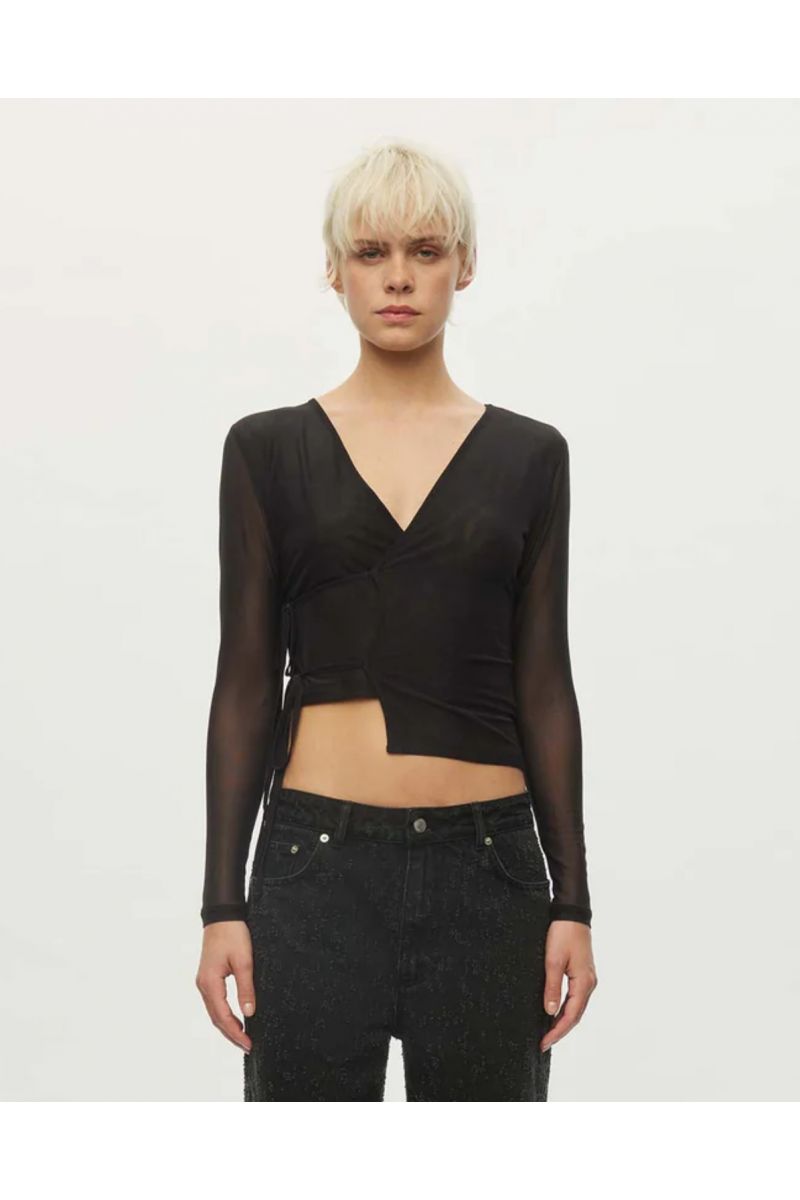 Oval Square Christy Blouse Black
