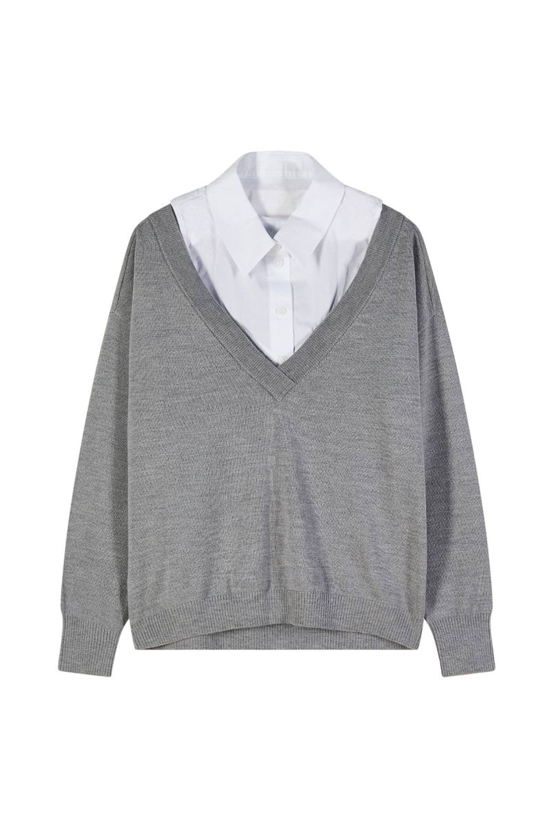 Patrizia Pepe trui grijs 8K0390 KM36