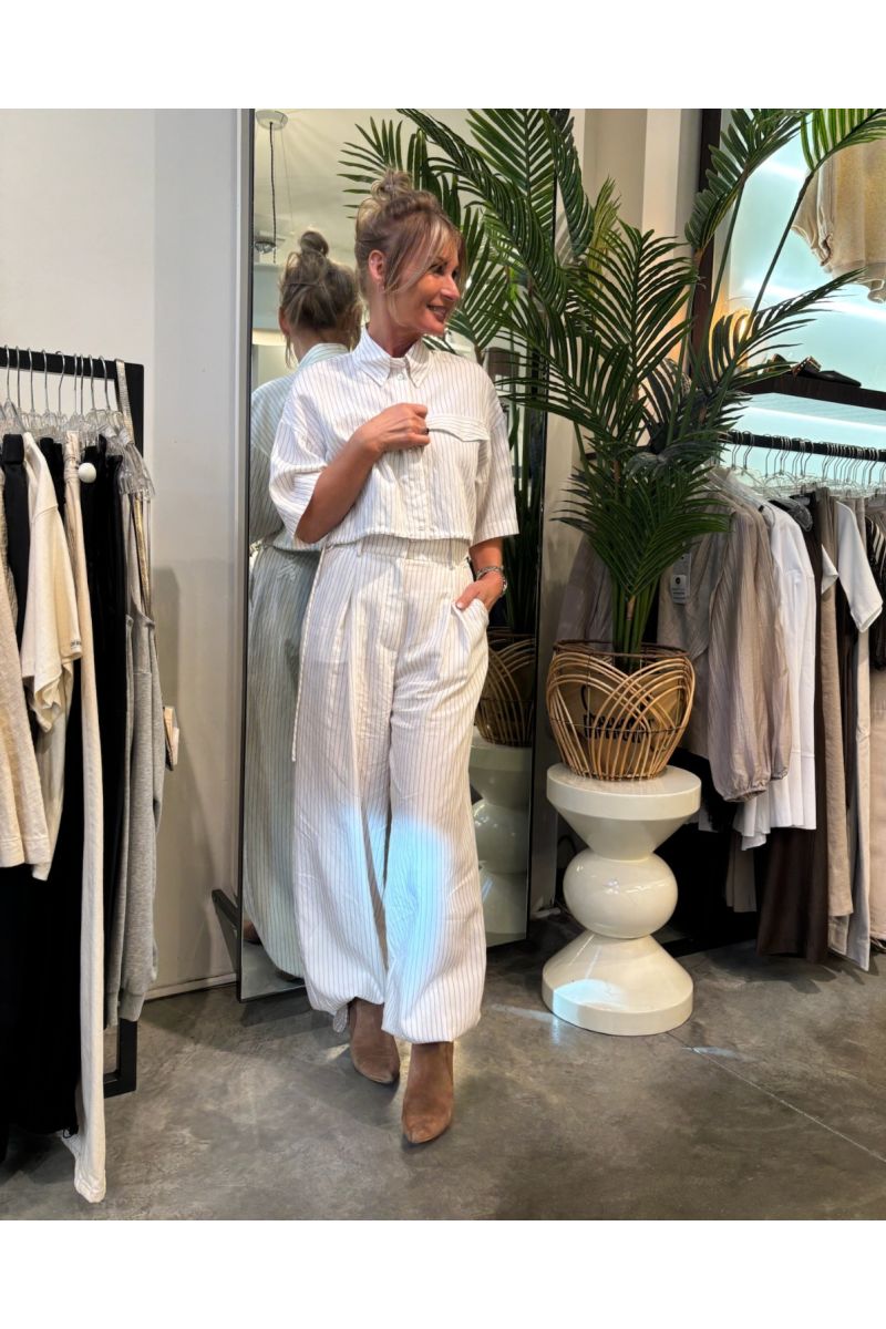 Patrizia Pepe Cropped Shirt White 2C1714 A766