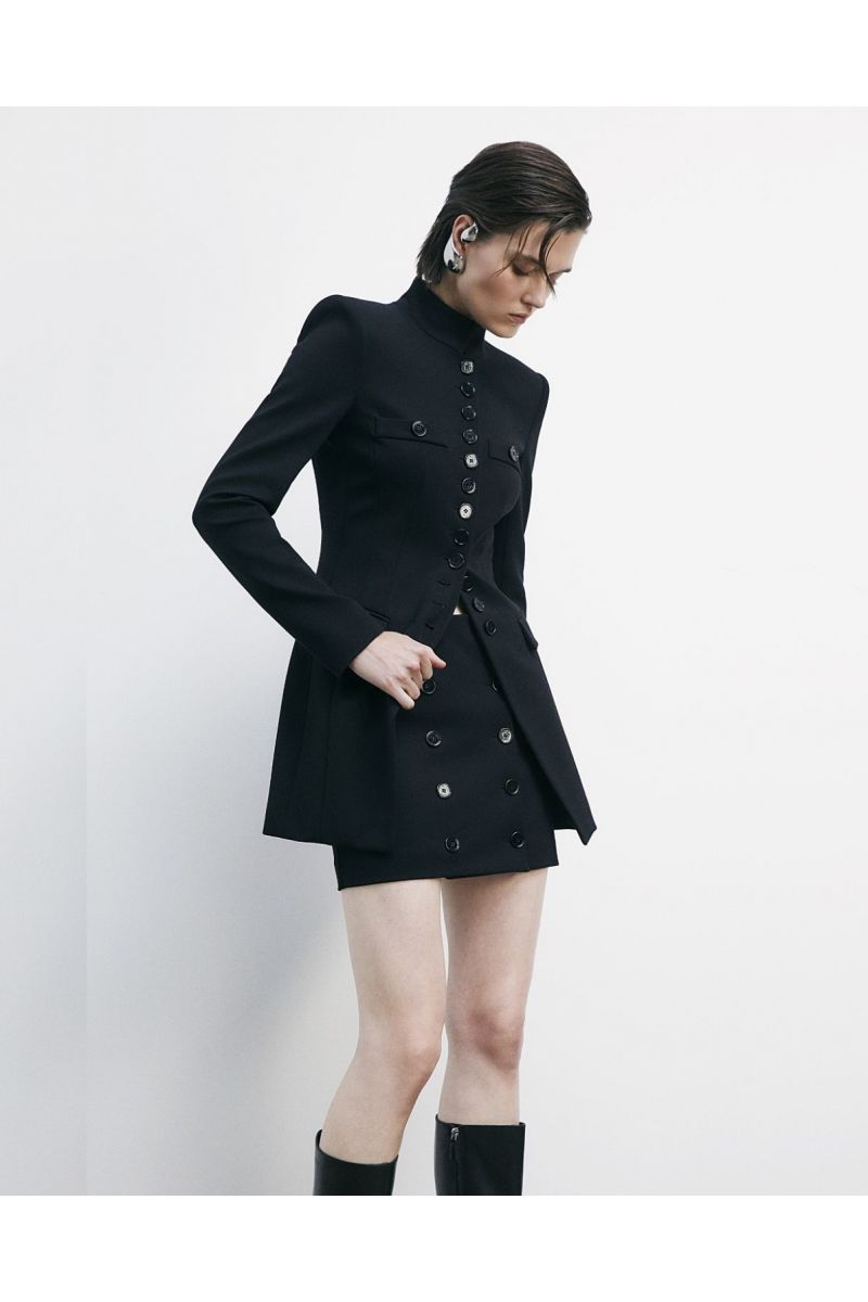 Patrizia Pepe Wrap Skirt Zwart 