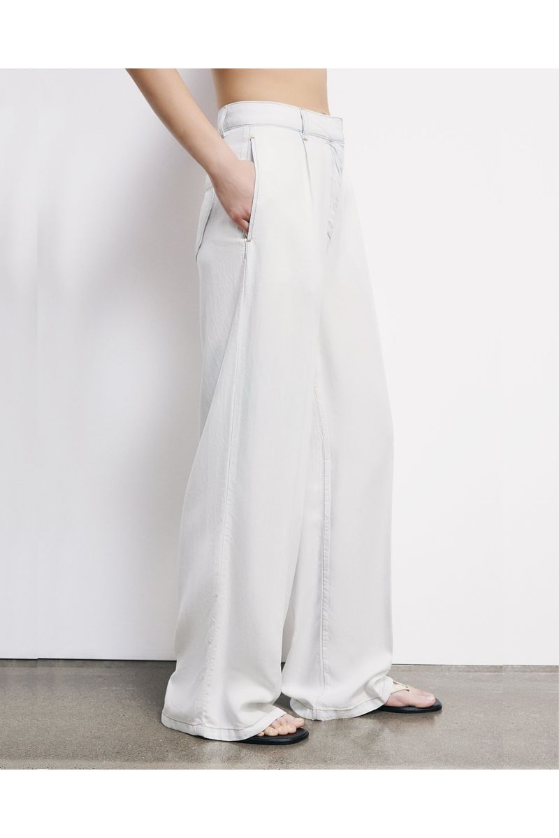 Patrizia Pepe Wide Leg Tencel Denim Broek 