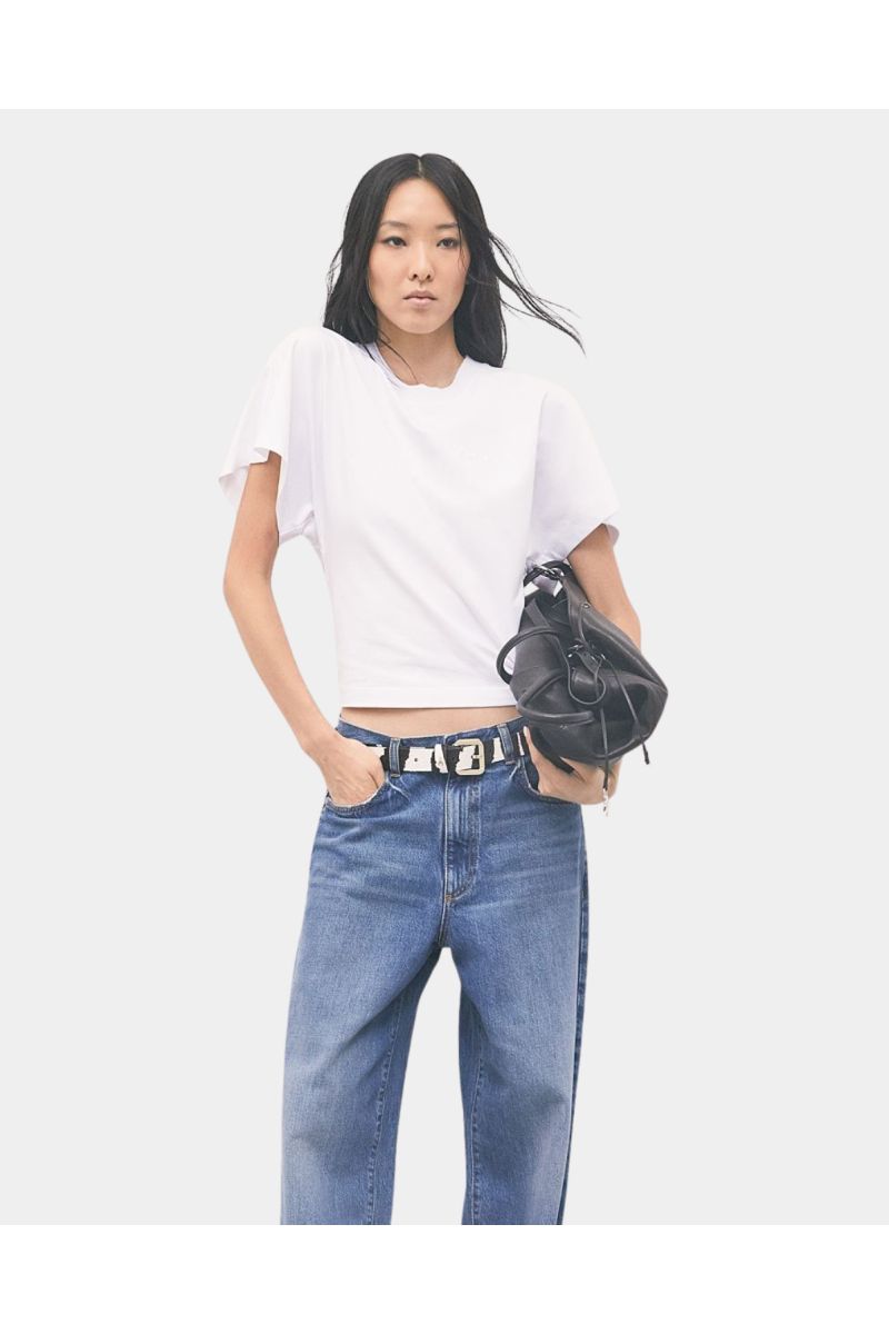 Patrizia Pepe Wit Shirt Logo
 8M0113 J0053 