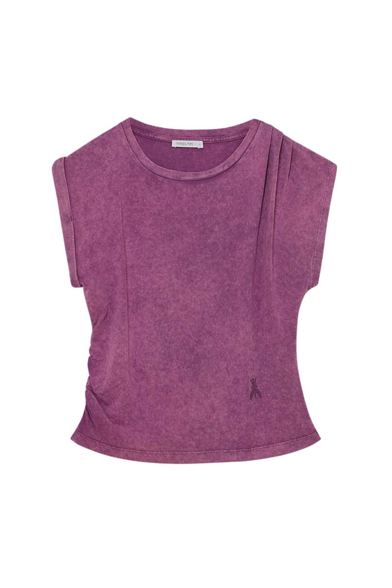 Patrizia Pepe Asymmetrisch T-shirt Paars