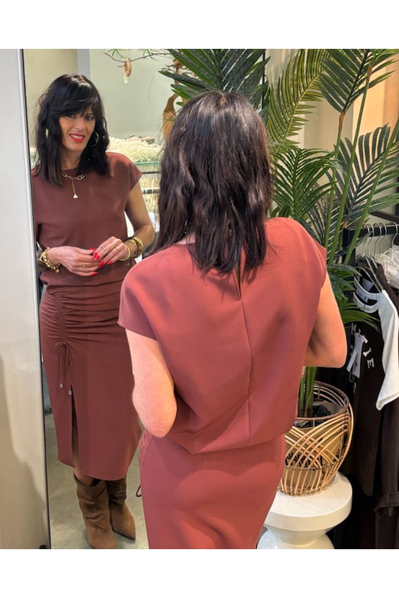 Patrizia Pepe Top Roodbruin 8C0848 A701