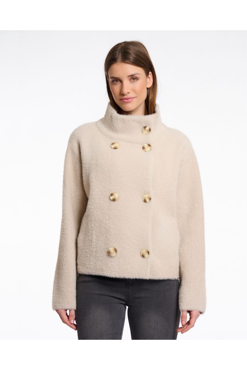 Rino&Pelle Beth Double Breasted Jacket Stone