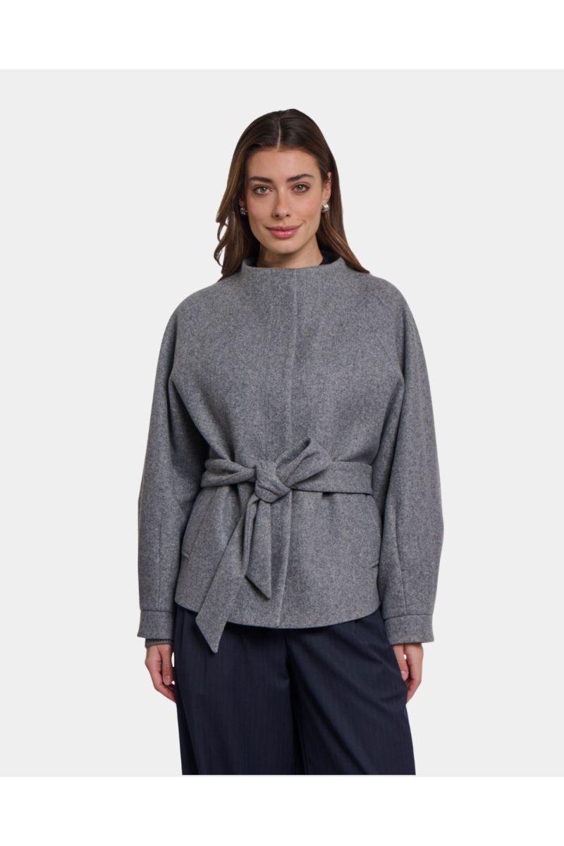 Rino&Pelle Cornelia Mid Grey Melange jas
