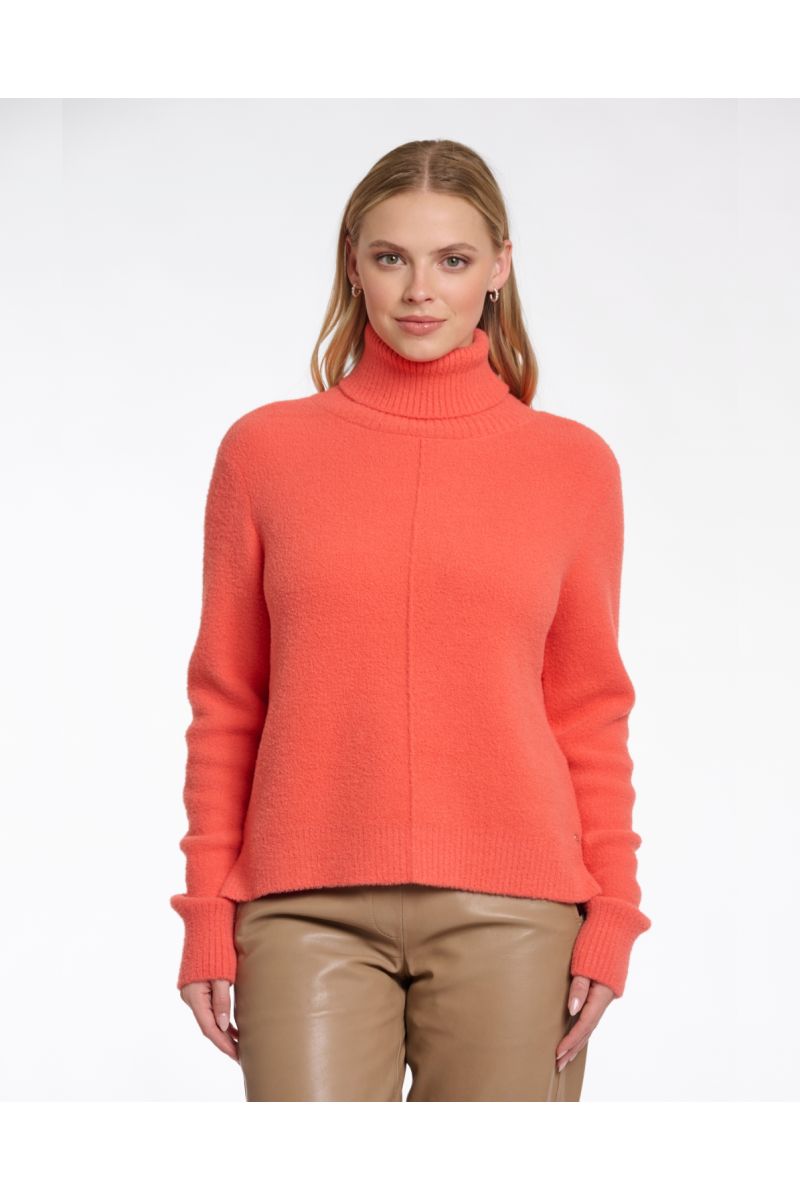 Rino&Pelle Noor Turtleneck Sweater Bright Coral