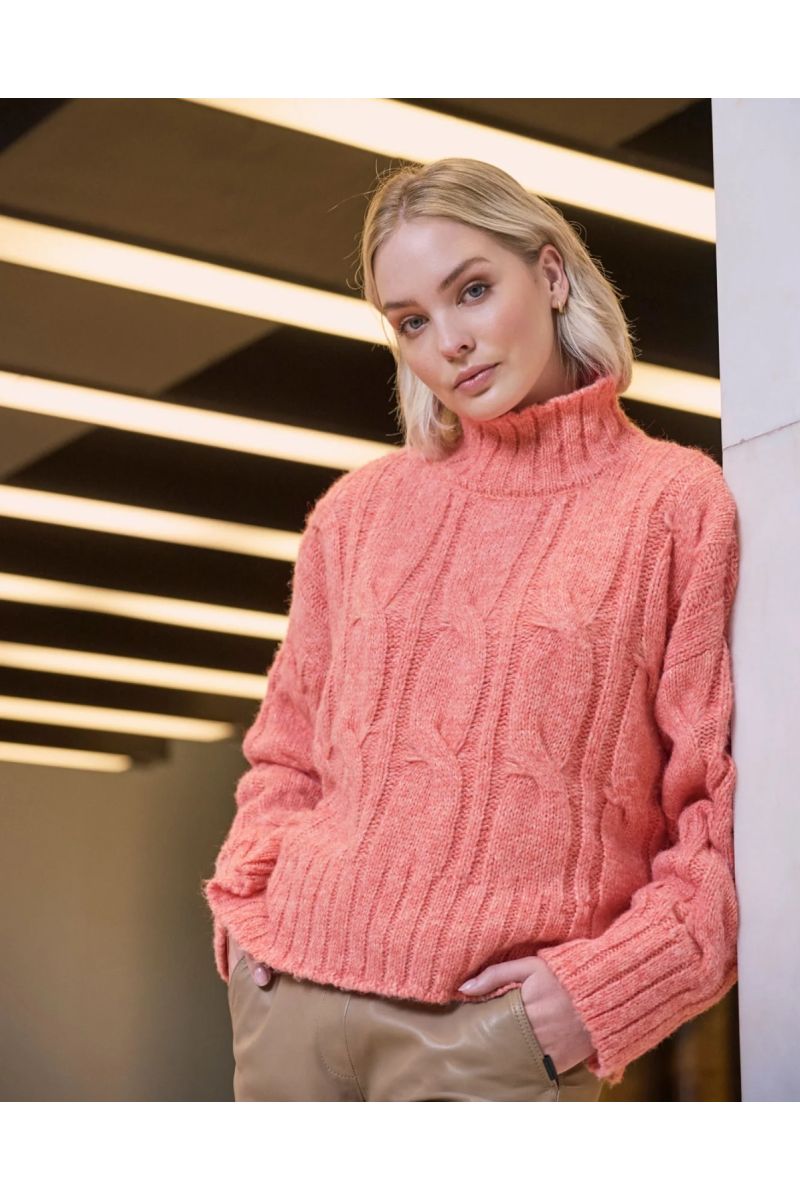 Rino&Pelle Taffie Sweater Bright Coral