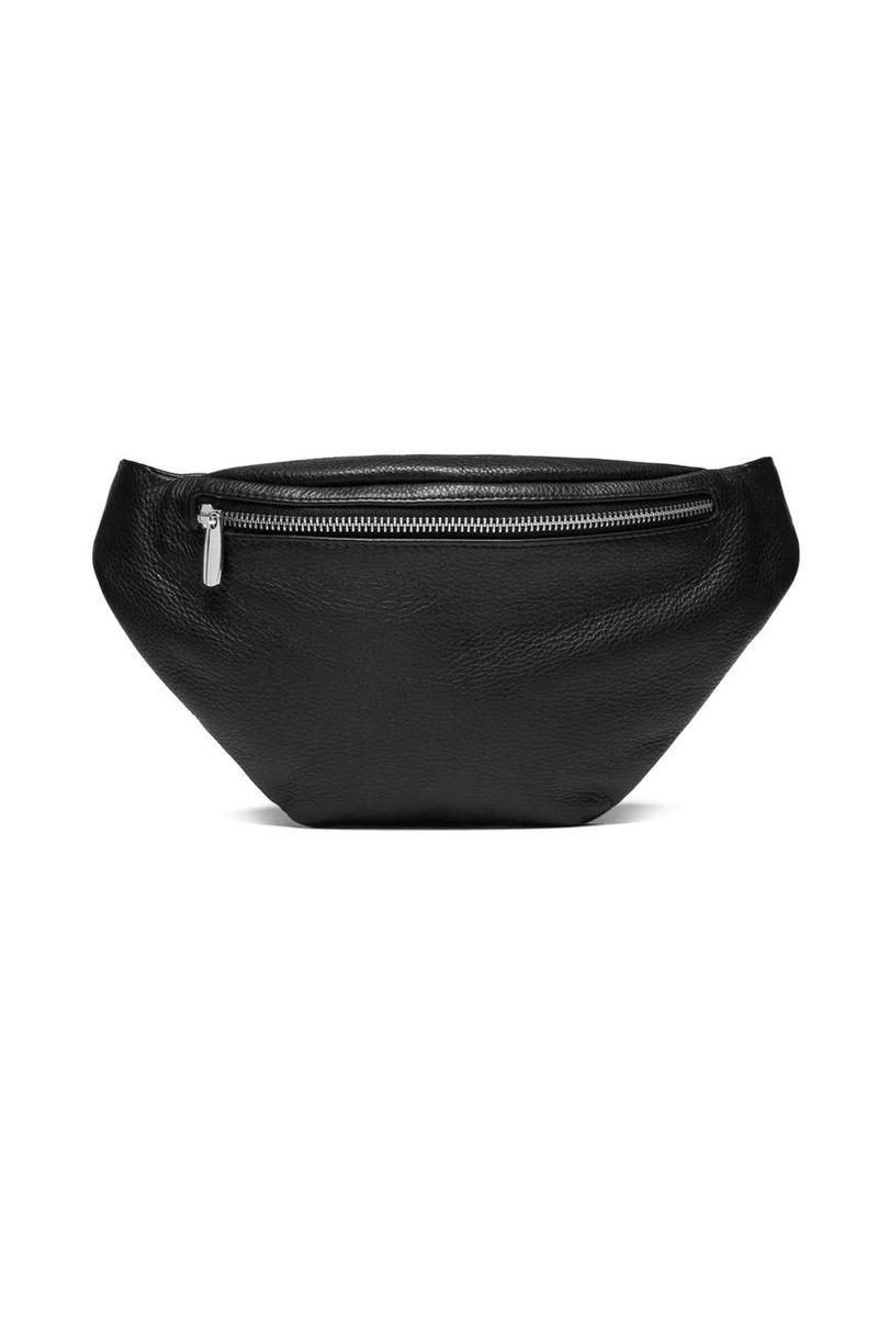 Depeche Leather Bumbag 12556 Black