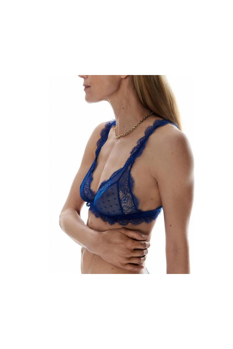 Love Stories Love Lace Bralette Blue