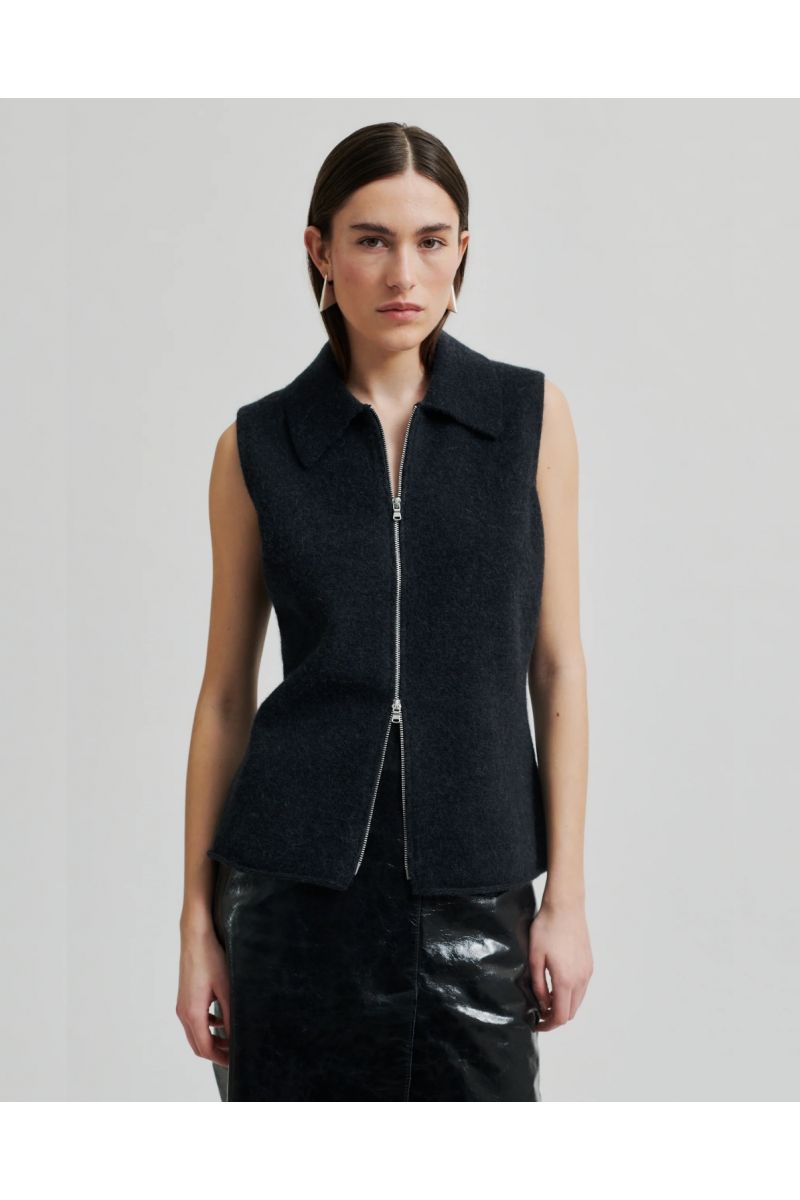 Second Female Aware Knit Zip Vest