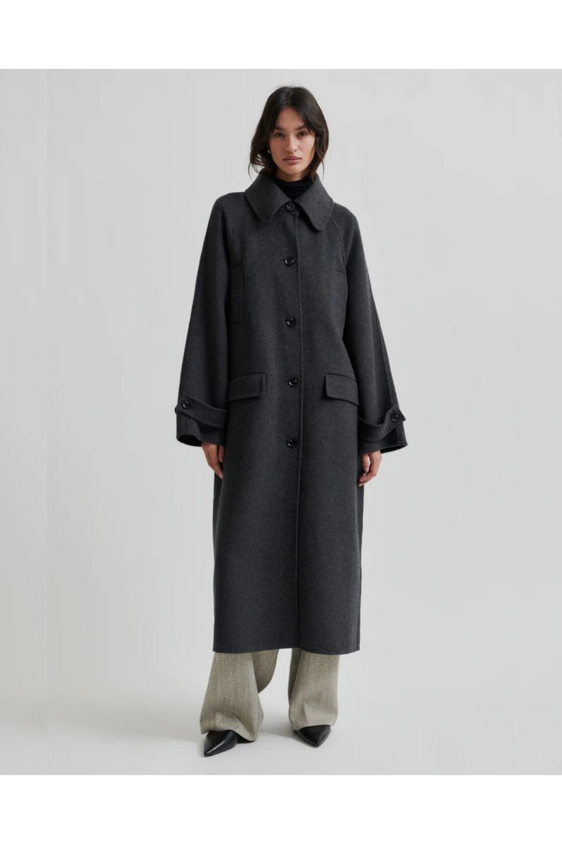 Second Female Walance Fall Coat Dark Grey 