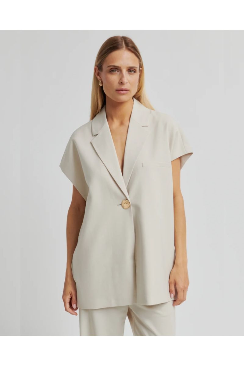 Second Female Blanca Waistcoat Soft Beige