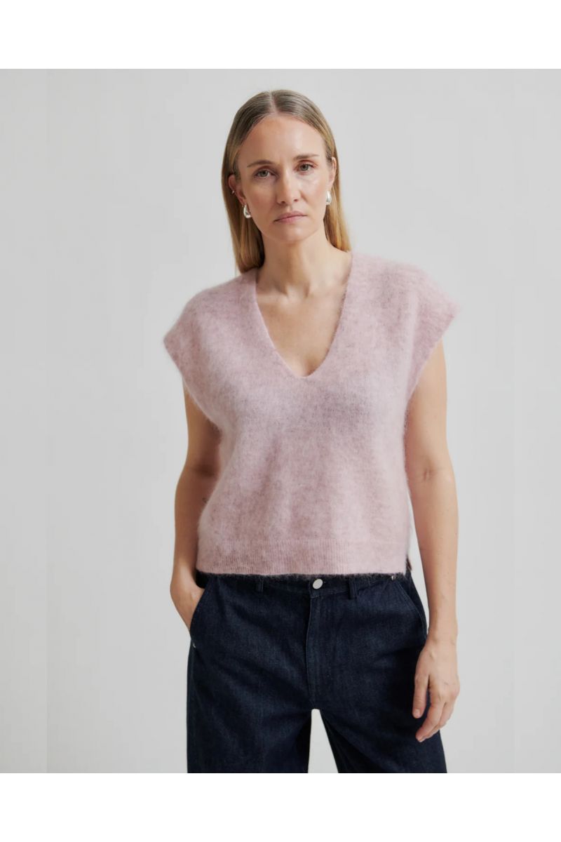 Second Female Camryn Knit Vest Rose