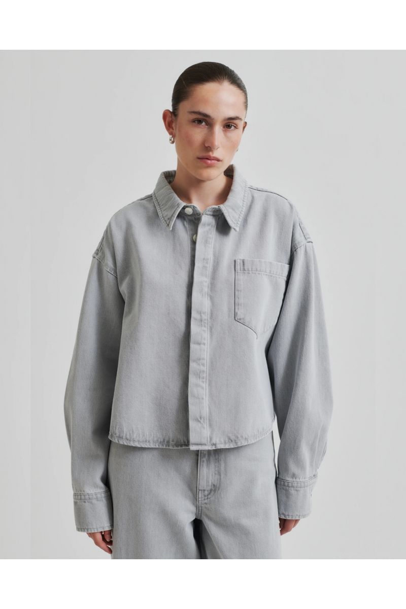 Second Female Denira Denim Shirt Grijs