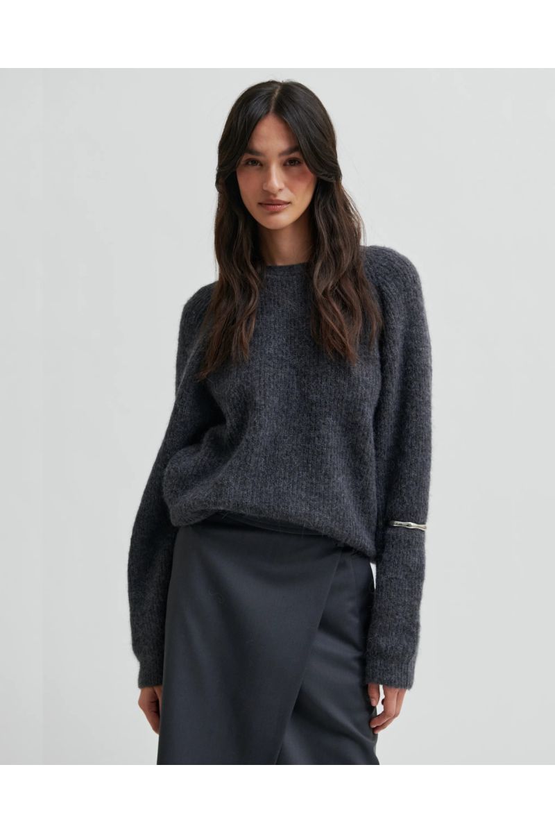 Second Female Flare Knit Grijs
