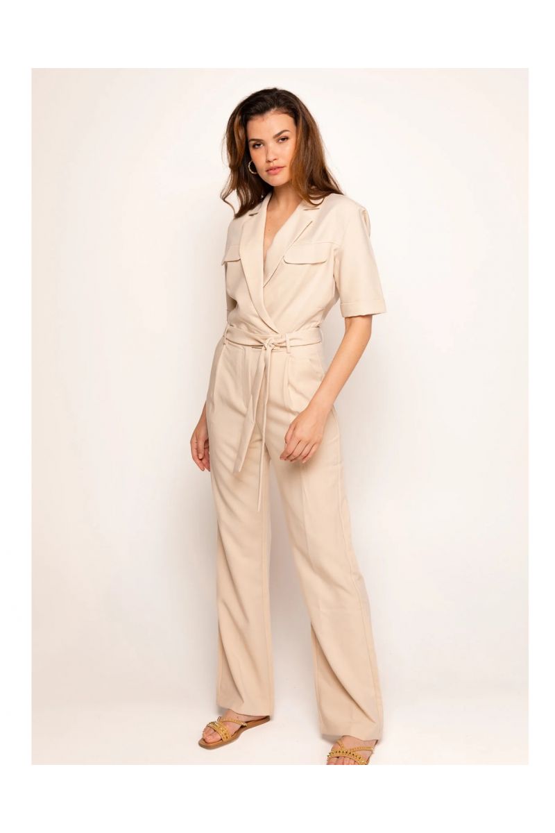 Freebird Yael Ss Jumpsuit Sand online kopen bij LDH Moda. Yael-Sand