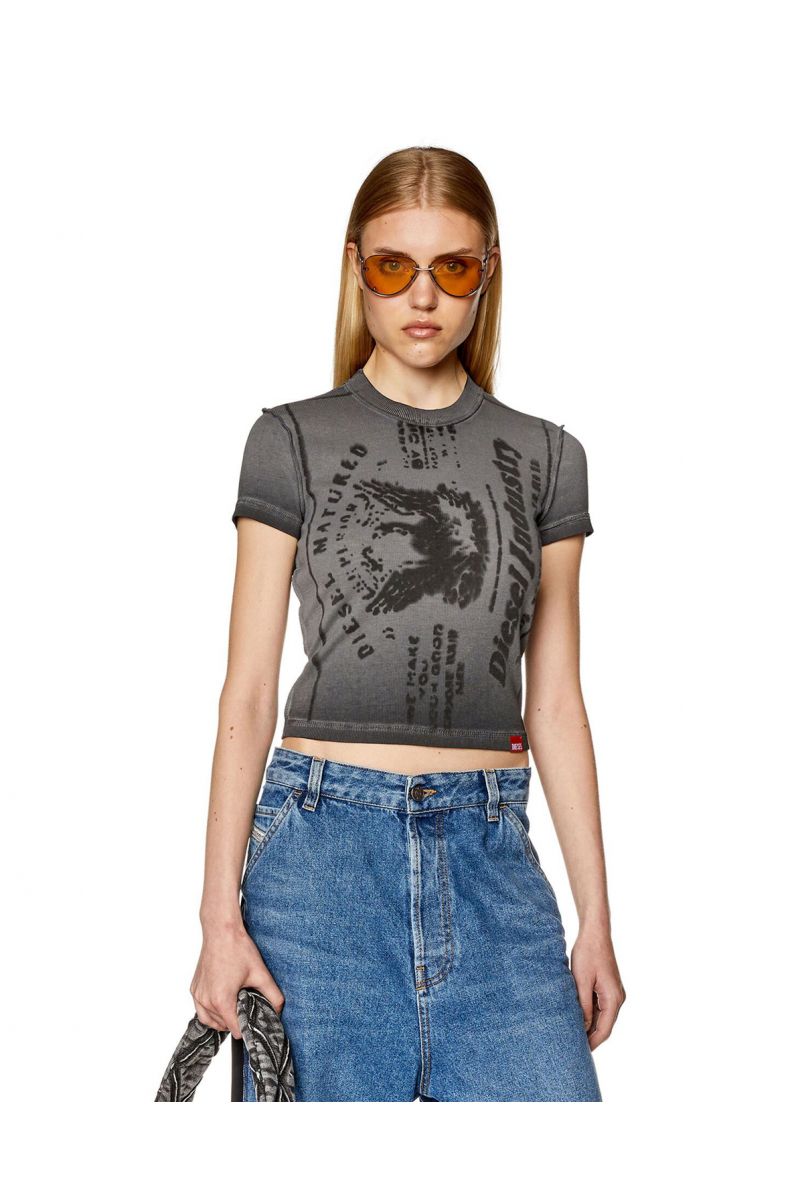 Diesel Shirt T-Skinzy Grey