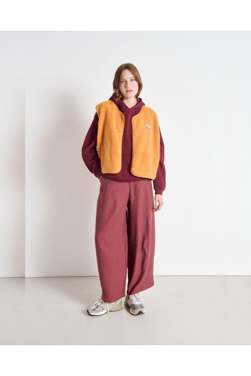 American Vintage Pantalon Lanow Cerisier