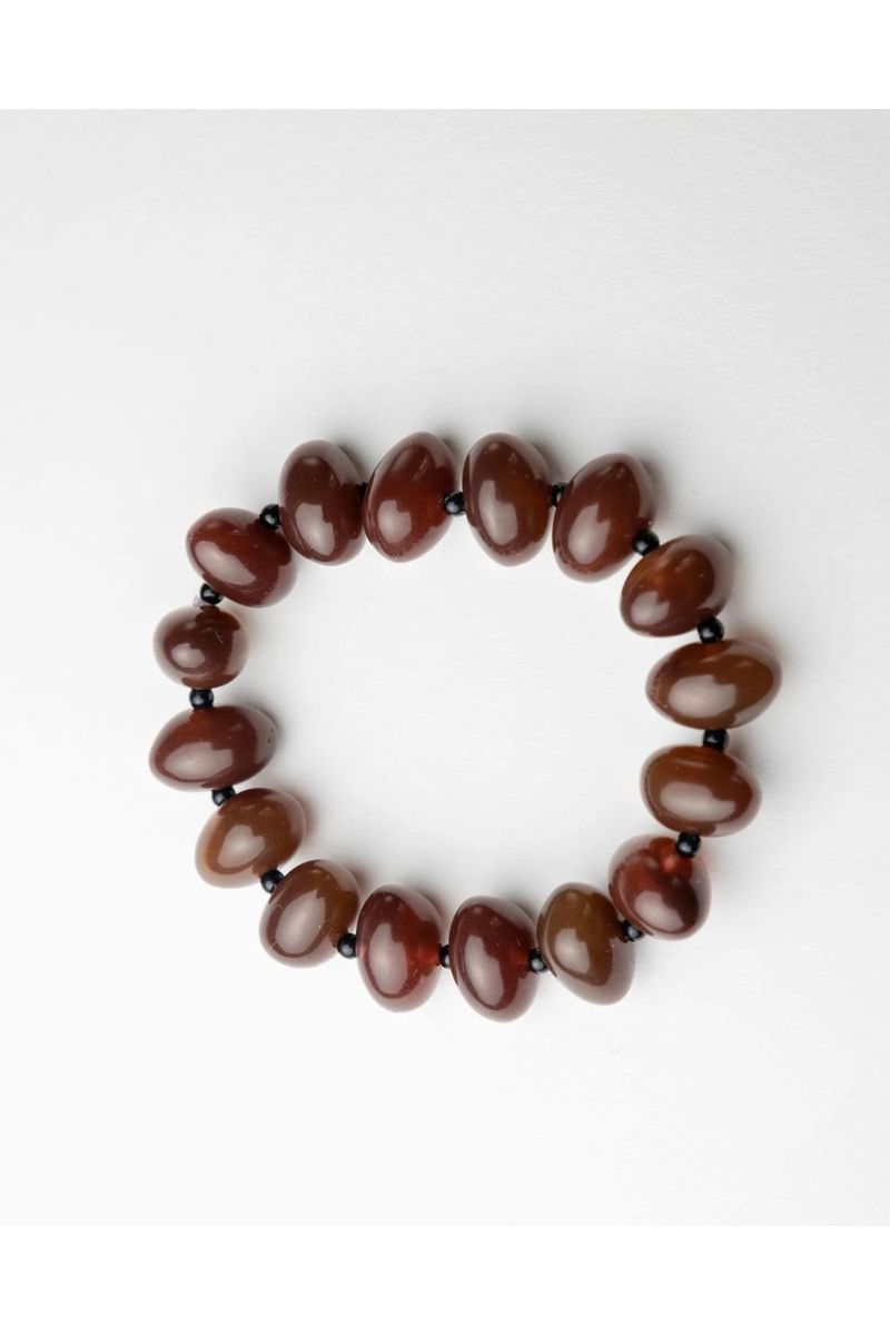 Bow19details Arta Bead Bracelet Brown-O.S