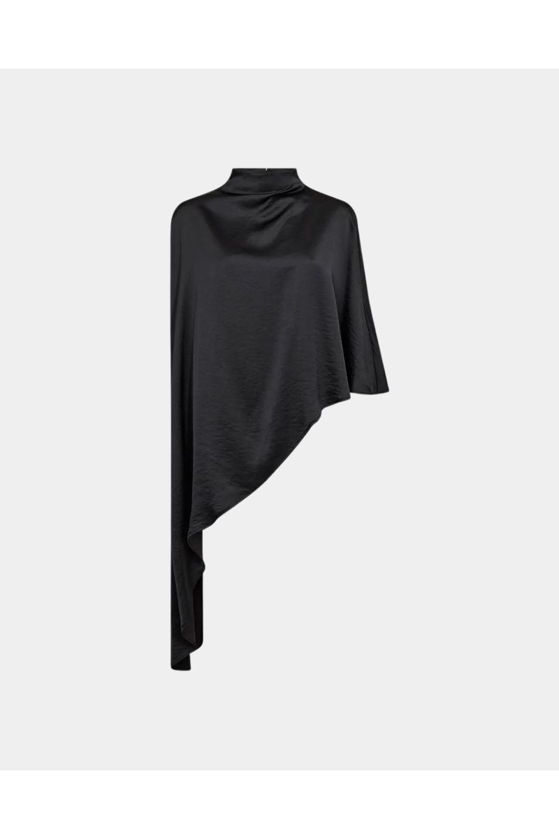Co'Couture IdunCC Turtle Cape Blouse Black