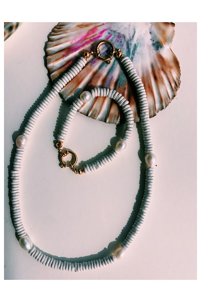 Bonnie Studios Dean Necklace White