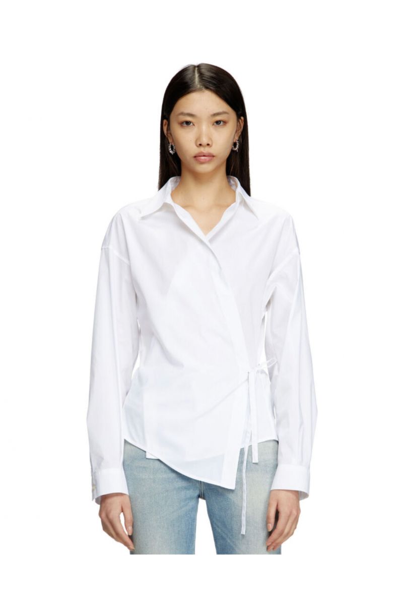 Diesel C-Delphi wrap blouse