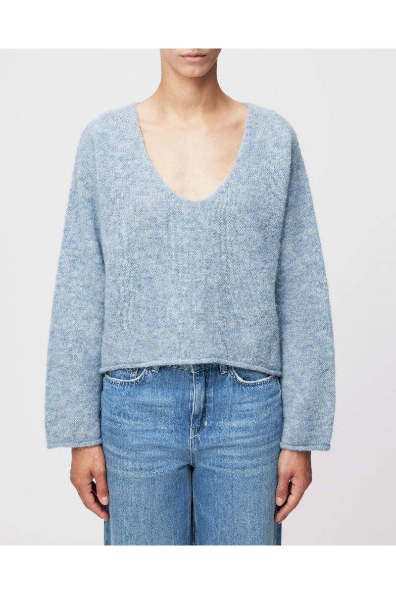Drykorn Somaija Alpaca Trui Blauw