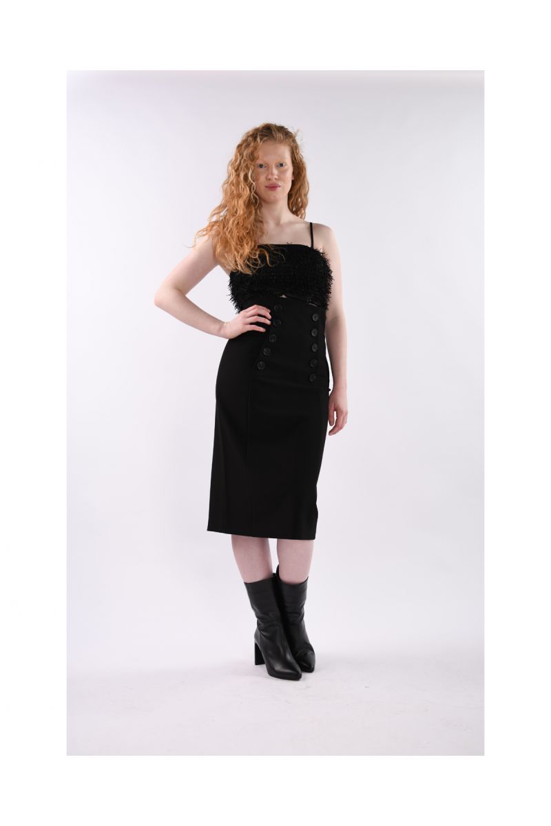Co'Couture Vola Pencil Skirt Black