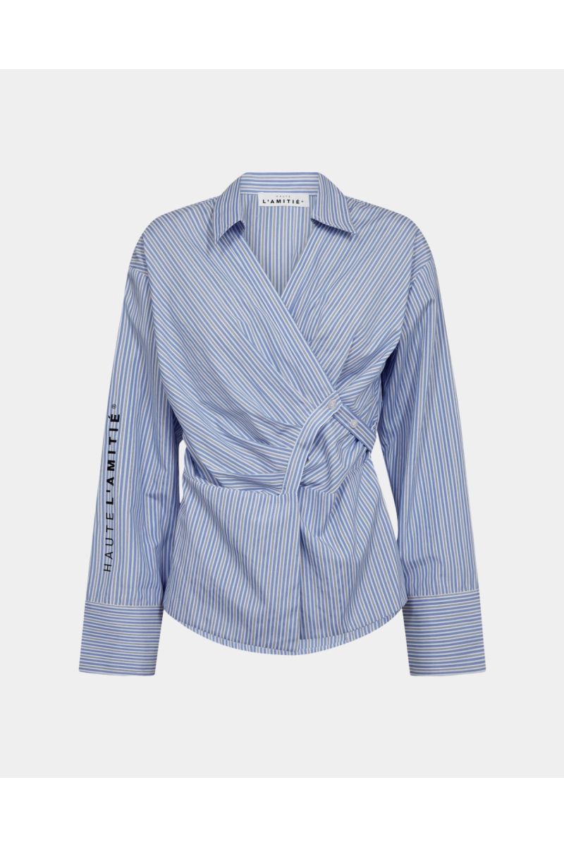 Haute L'Amite Nina Strap Shirt Blauw