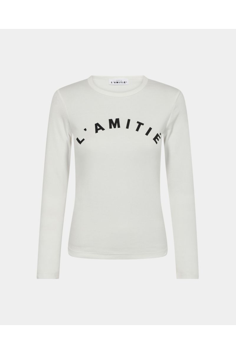 Haute L’Amitié Clean LS Logo Tee Off-White