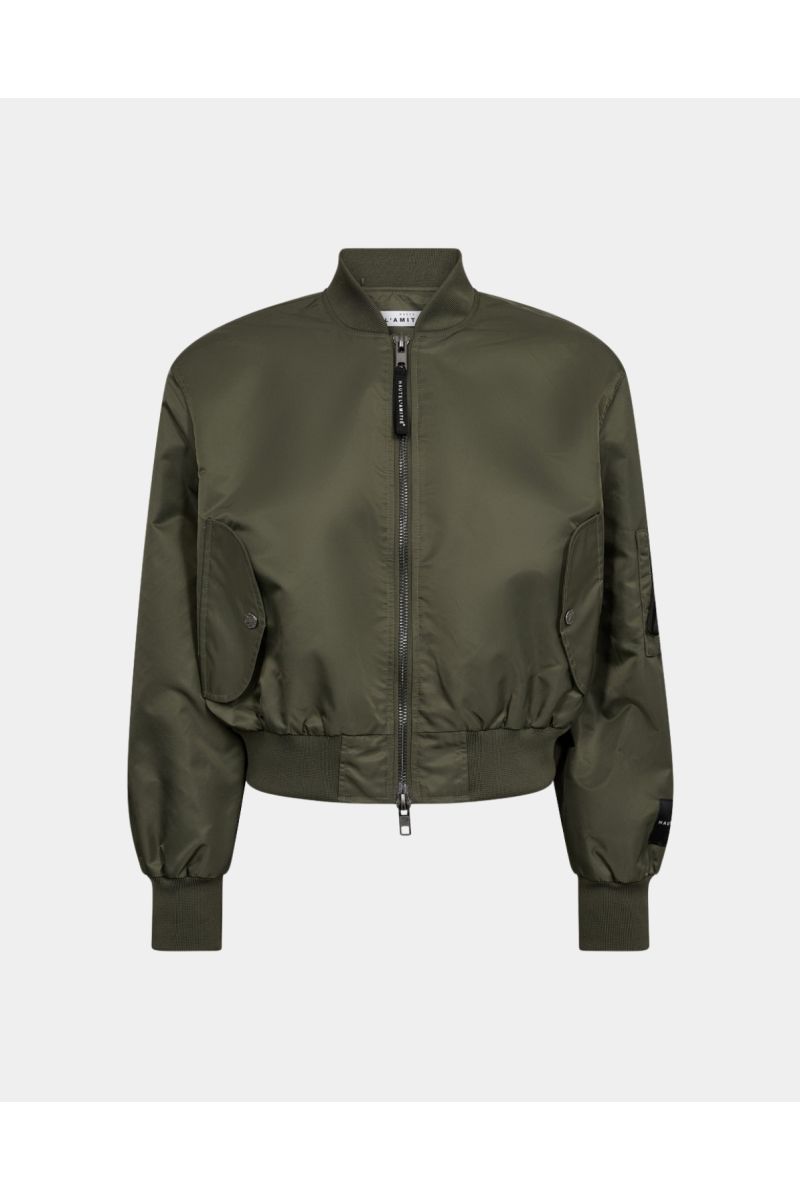 Haute L'Amitié Sally Crop Bomber Army