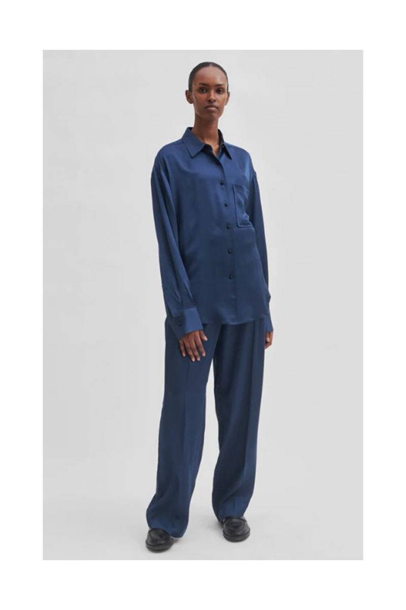Second Female Galla Trousers Sea online kopen bij LDH Moda. 56540 Galla-Sea