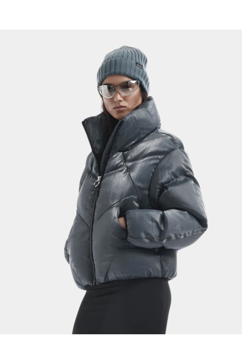 Krakatau NEBULA Short Puffer Jacket Urban Slate 