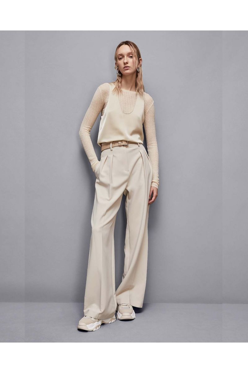 Patrizia Pepe Pinces Trouser 8P0669 A533 Beige