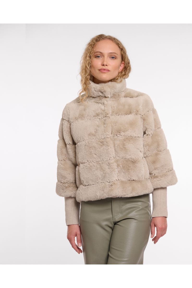 Rino&Pelle Feline Faux Fur Jacket Birch