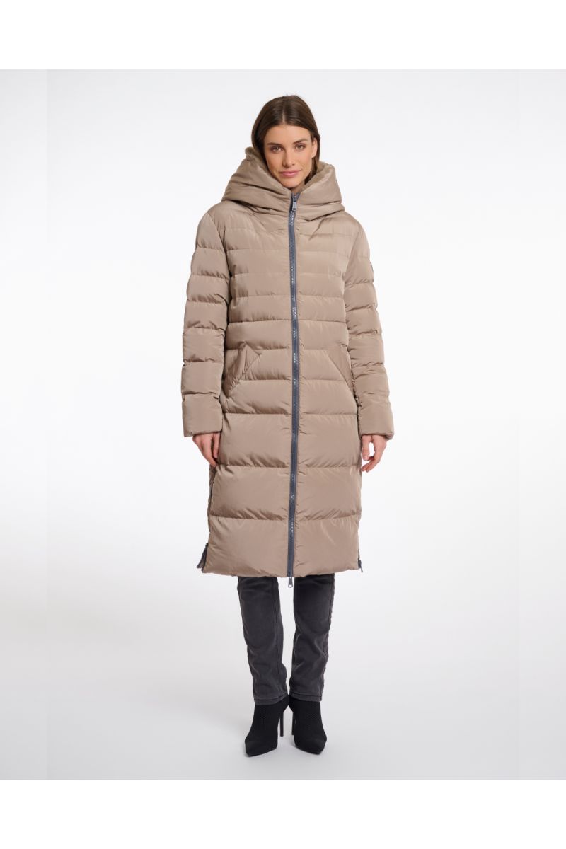 Rino & Pelle Keilafur Long Padded Coat Toffe