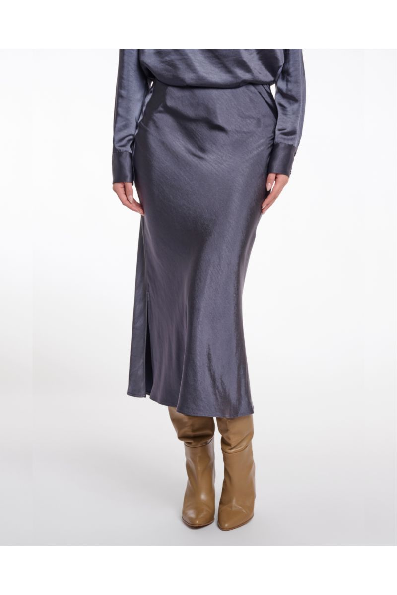 Rino & Pelle Vera Midi Skirt Night Grey