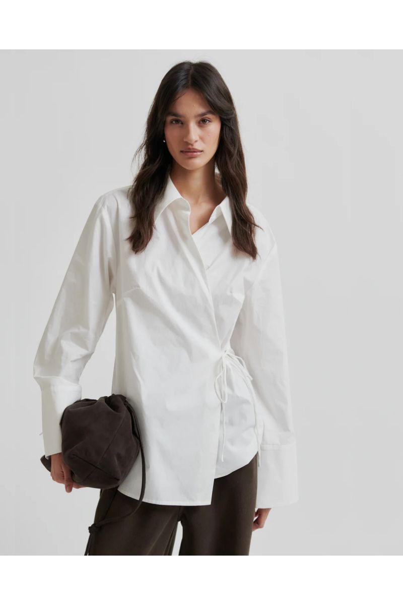 Second Female Noova Wrap Shirt Blouse Wit